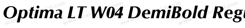 Optima LT W04 DemiBold Regular 商字体转换